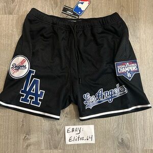 Pro Standard Los Angeles Dodgers 2020 World Series Embroidered Shorts Mens XL